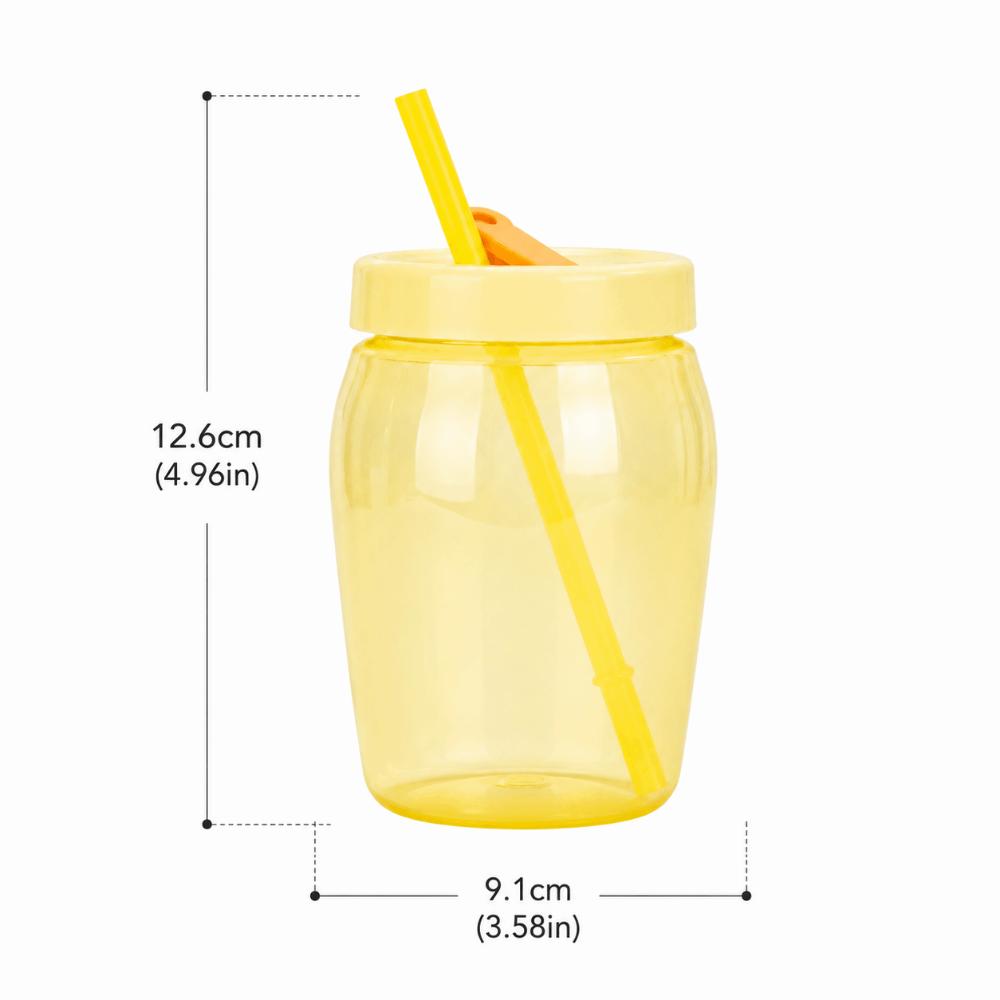 550ml Sippy Tumbler with Straw Coffee Cup Multi-functional Double Drinking Cup  Coffee Juice Milk