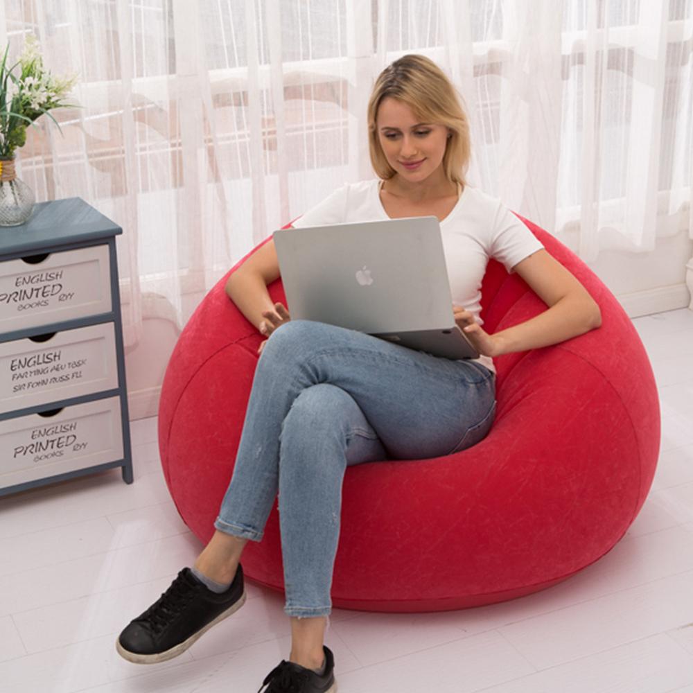Large Lazy Inflatable Sofa Chairs PVC Lounger Seat Bean Bag Sofas Pouf Puff Couch Tatami Living Room Supply Outdoor Camping