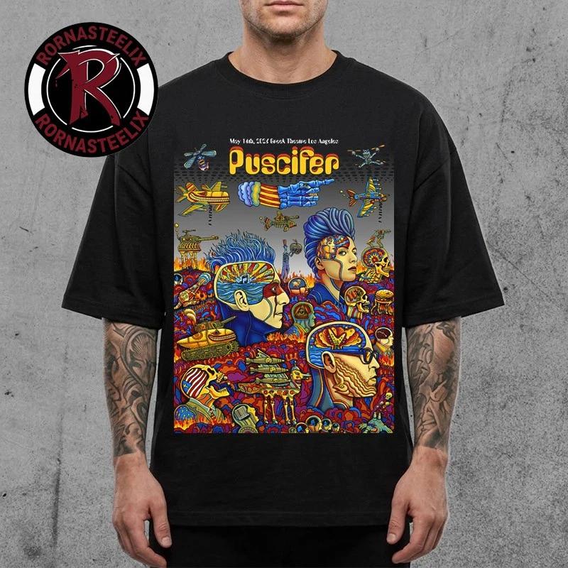 Puscifer Normal Isn’t Tour 2026 Event Poster At Greek Theatre Shirt M