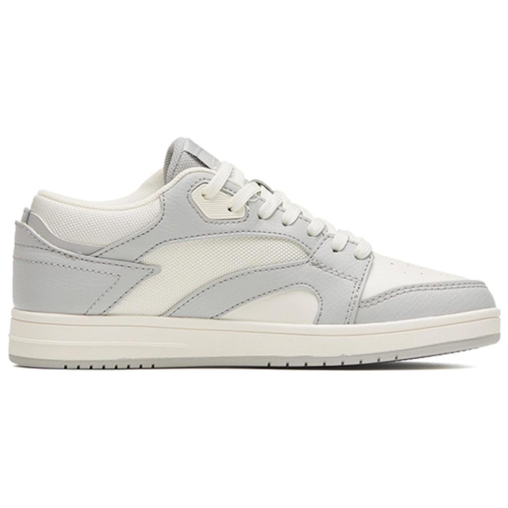 New Anta Anti Slip Wear Resistant Low Top Skateboard Shoes Women's Gray White 122318057-3