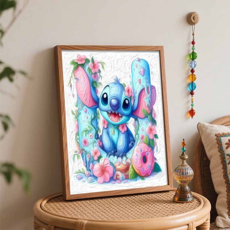 Disney Oil Painting Painting Art Stitch Hobby Cultivating Gifts Home Decoration
