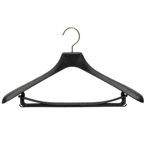 TOKYOHANGER Foam Hangers, Set of 5 [Made in Japan] Non-Slip, Shape-Retaining, Premium Construction, Durable "Black Foam No. 8 (45.5cm)" Jacket and Sui