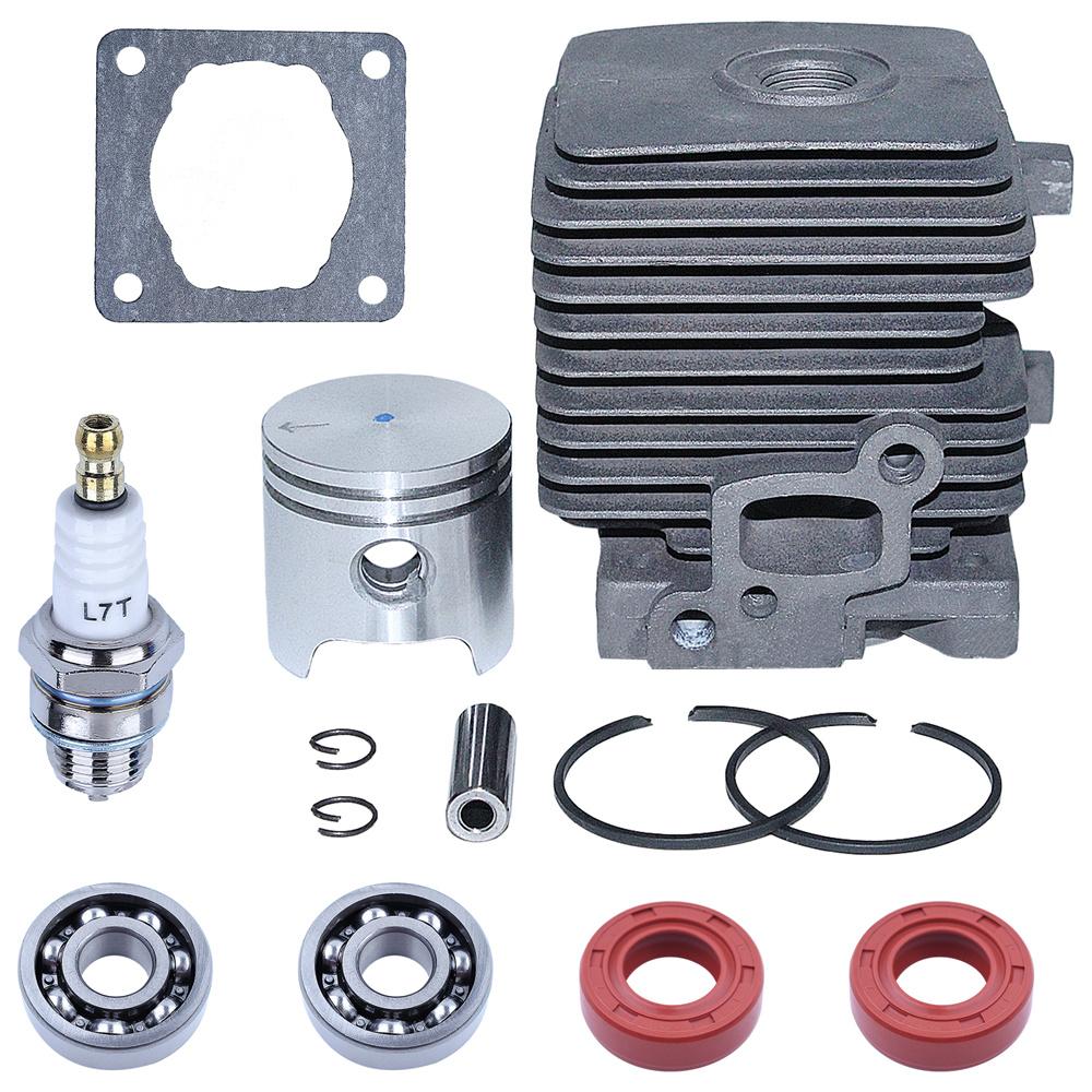 Cylinder Piston Kit 34mm For Stihl Fs38 Fs45 Fs46 Fs55 Km55 Hl45 Fs45L Fs45C Fs46C Km55C Km55R Km55Rc 41400201202