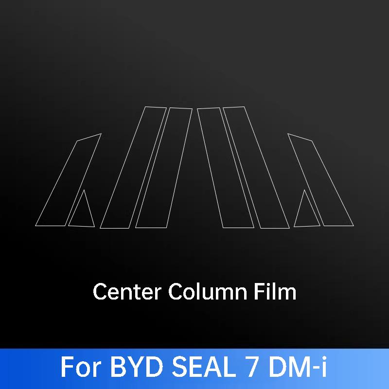 For BYD Seal U Qin L Plus Seal 6 Han EV DM-i ATTO 2 3 8 Sealion 5 6 7 8 Car Pillar B Protective Film Exterior Accessories