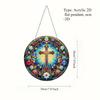 2D flacher Acryl-Anhänger mit Heiligem Kreuz, Geschenke zur Heimdekoration, handgemachte Weihnachtsgeschenke, Geschenke für Freunde und Familie