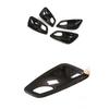 4Pcs Carbon Fiber Texture Interior Door Handle Bowl Trim Cover Fit for BMW E90 3 Series 2005 2006 2007 2008 2009 2010 2011 2012
