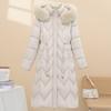 Fashion Winter Woman Coats Hooded Faux Fur Collar Thick Warm Plus Size Long Parkas Loose Women's Jackets