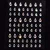 1 Pcs Disposable Tattoo Stickers Face Jewelry Color Crystal Diamond DIY Eyes Face Body Waterproof Makeup Decorations Rhinestones