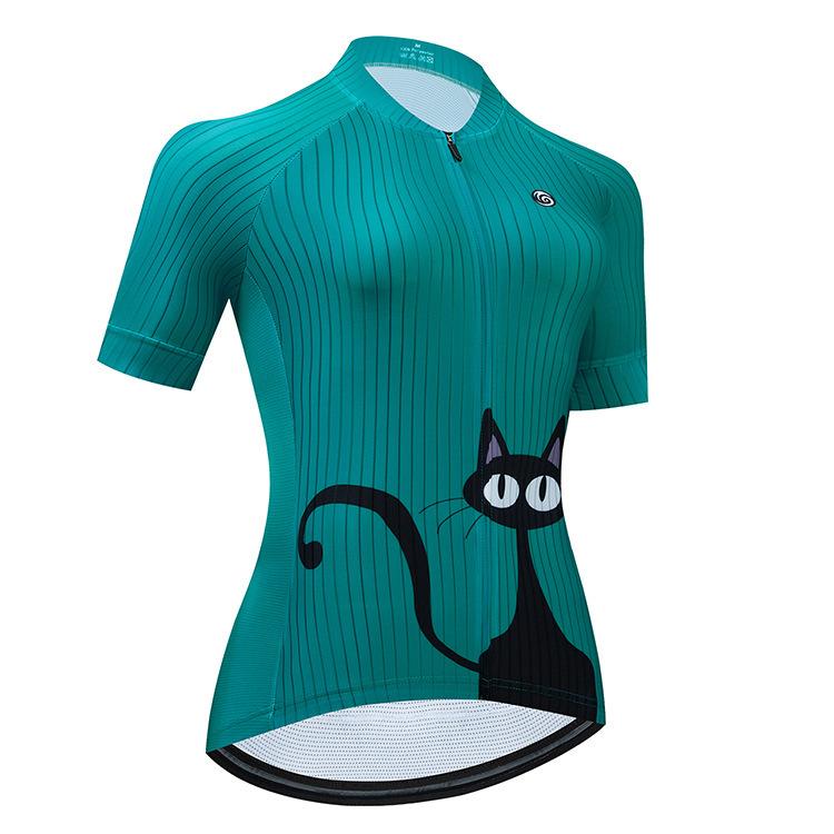 2026 Summer Breathable Cycling Clothing Set Women's Cycling Clothing Short Sleeve Top Sweat-wicking Breathable Mountain Road Women's Cycling Suit