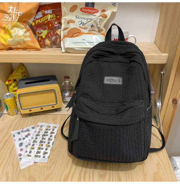 Schoolbag new student backpack simple fashion casual Mori small fresh schoolbag sweet wind versatile backpack high sense