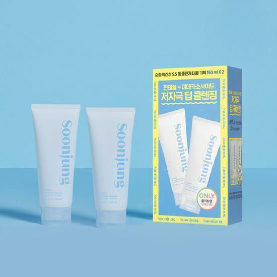 ETUDE Soonjung pH 5.5 Foam Cleanser 1+1 Special Set (150mL + 150mL)