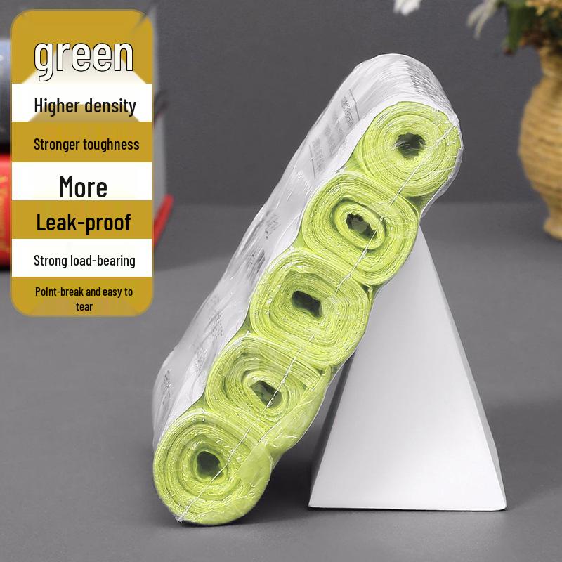 Disposable Tear-off Flat-mouth Trash Bags for Kitchen & Bathroom