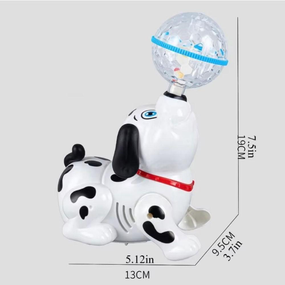Top Ball Spinning Dalmatian Toys Robot Electronic Dog Children's Christmas Gift