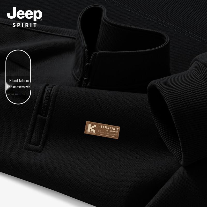 JEEP SPIRIT Men's 2025 Autumn Casual Sports Pullover Sweatshirt