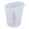 250ml Measuring Cup with Scale Dry and Wet Squeeze Measure Cup for Kitchen Baking Crafting White