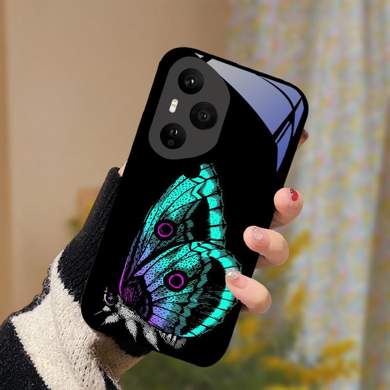 Tempered Glass Phone Case For Honor 400 Pro Honor400 Lite 5G Cover Luxury Painted Hard PC Fundas Shockproof Protective Shell