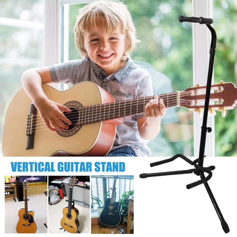 Guitar Floor Stand Vertical Guitar Bass Holder Portable Electric Guitar Accessories Cello Stand For Acoustic Banjos Bass Guitars nero