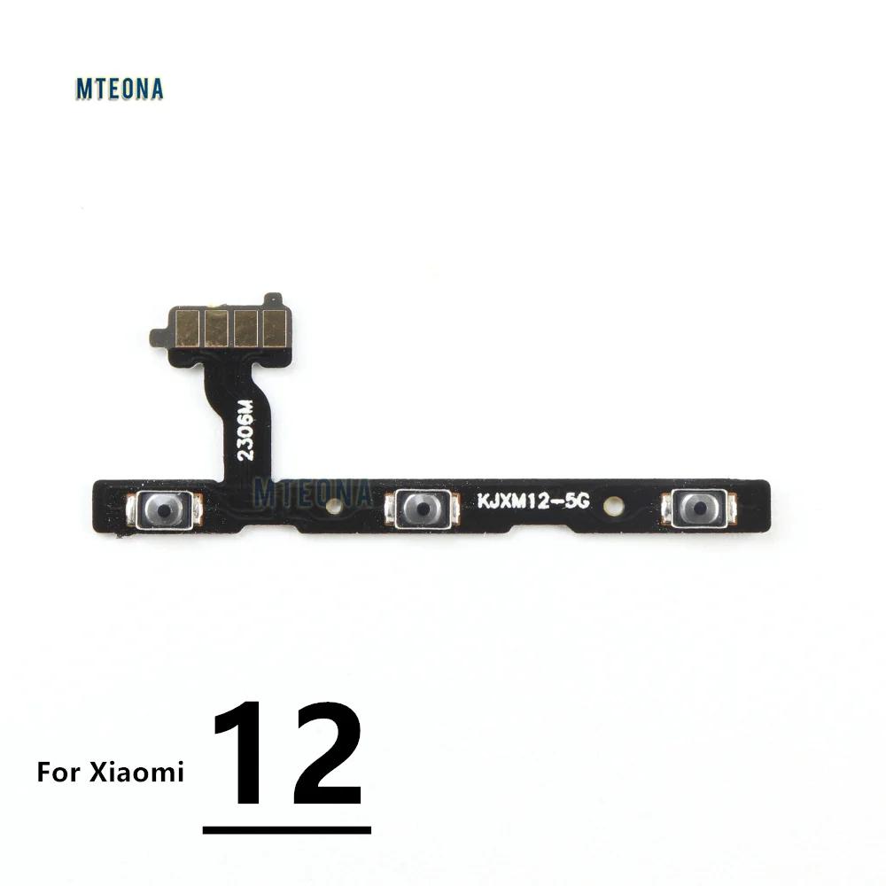 Side Button Switch Volume Key Power On Off Flex Cable Parts For Xiaomi Mi 12 10 10T 11 Lite Pro Ultra Note Poco M3 X3