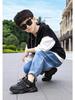 Bobodou Kids' 2025 Waterproof Fashion Sneakers - White Leather Dad Style