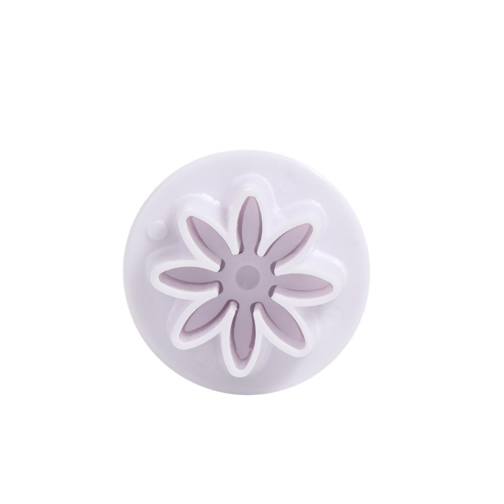 4pcs Flowers Shaped Cookie Cutters Plastic Plum Mold Pastry Daisy Cake Plungers  Home