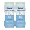 Coppertone Pure and Simple 177ml 2-Pack SPF50 Mineral Coppertone Pure and Simple Zinc Oxide Mineral
