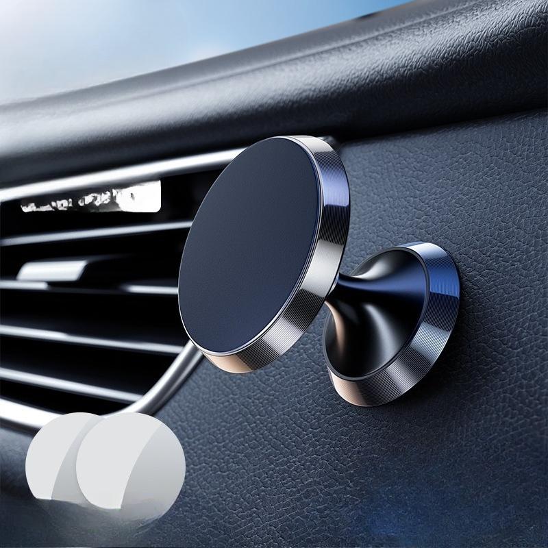 

Новый тип автомобильного держателя для телефона с магнитной присоской, сильная магнитная вращающаяся магнитная сила для автомобильной навигации и фиксации в автомобиле 1pc чёрный