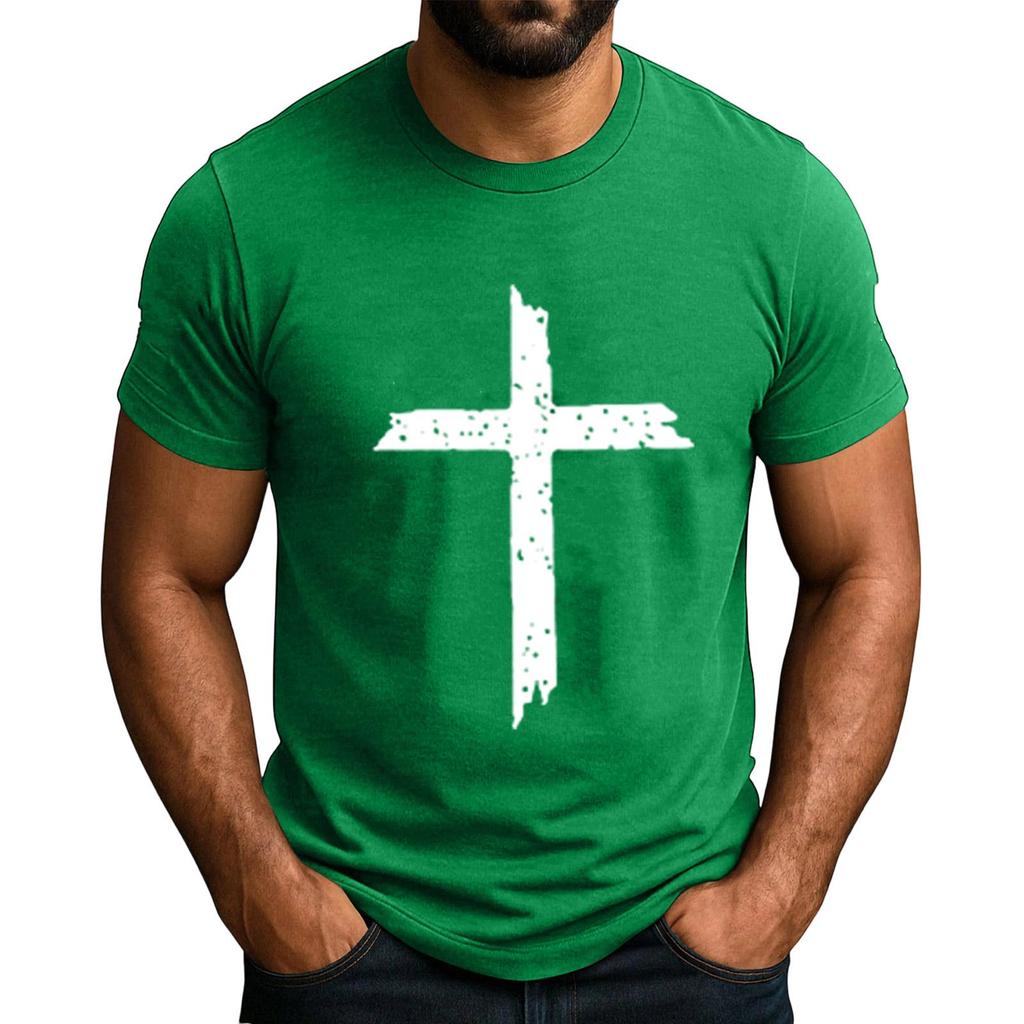 Beliebtes Herren T-Shirt mit Aufdruck, Rundhals, Kurzarm