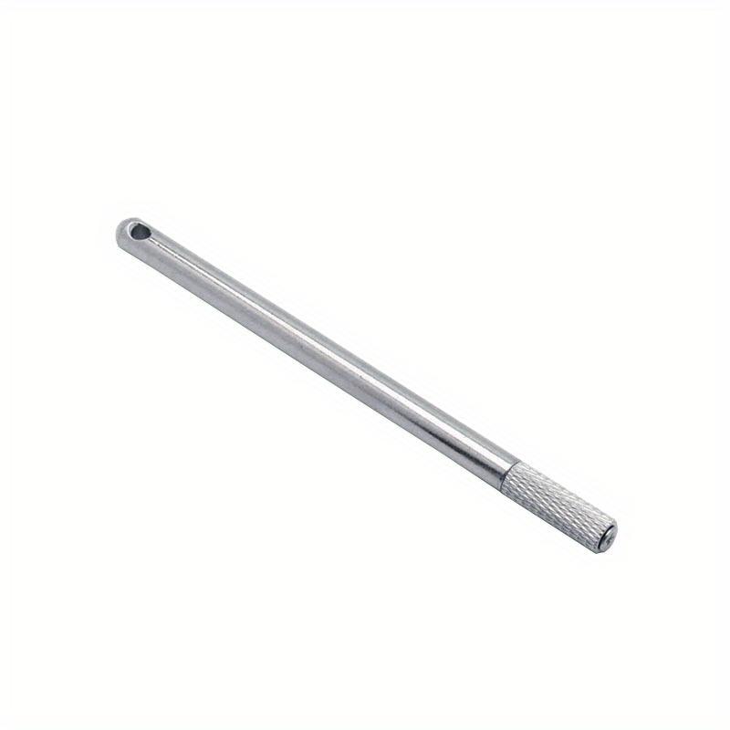1pc Hand Leather Edge Oil Pen Stainless Steel DIY Leathercraft Side Oil Paint Roller Applicator Leather Dye Painting Tool