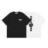 Unisex Cotton T-Shirt With Vertical Heart Print Loose Fit Tee Youth Casual Wear