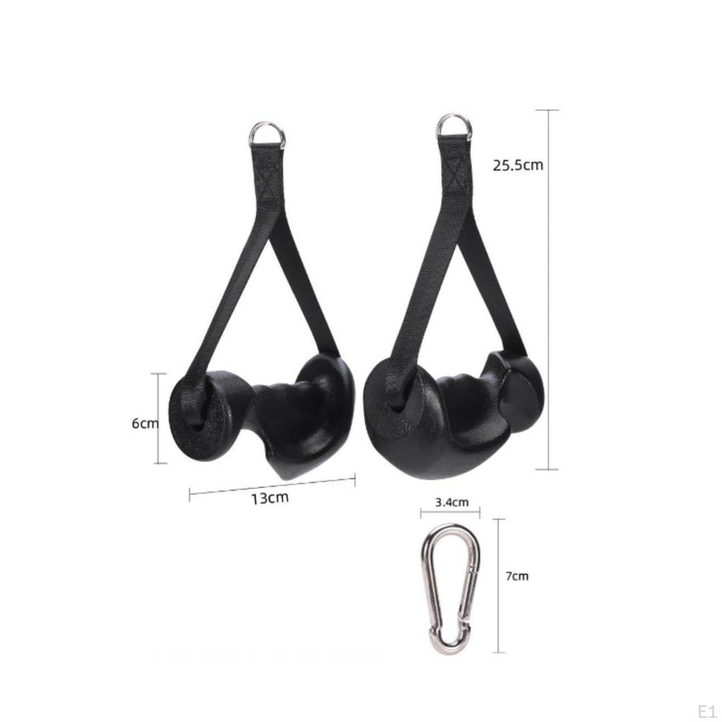 2 Pieces Cable Machine Handle NonSlip Resistance Band Heavy Duty Ergonomic Fitness Grip