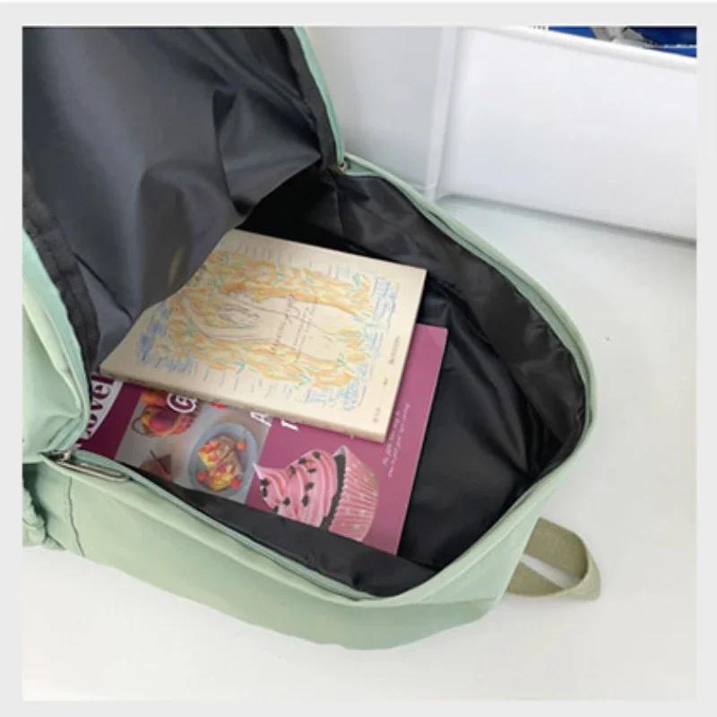 Rits Effen Kleur Waterdichte Rugzak Tieners Meisje Boeken Schrijfwaren Tassen Ins Mode Studenten Casual Grote Capaciteit Schooltas