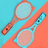 1 Pair Tennis Rackets Controller Grip Handle Kit for Switch OLED