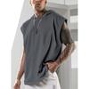 Men Sleeveless Hoodie Muscle Fit Workout Tank Top Casual Gym Sweatshirt