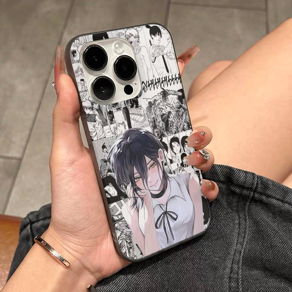 Cool Anime R-Reze For IPhone 17 16 15 11 12 13 14 Pro Max Plus Pro Corrugated Translucent Back Phone Cover