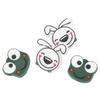 4 PCS Tennis Racket Vibration Dampener Cartoon Animal Shape Tennis Shock Absorber Frog 2.2cm 0.9in Rabbit 2.8cm 1.1in