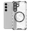 For Samsung Galaxy S25+ Case Compatible with MagSafe Honeycomb Design TPU+PC Phone Cover