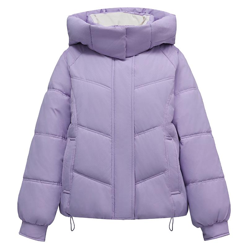 Korean Style Short Down Jacket Women Loose Fit Hooded Winter Coat Fashion Student Puffer