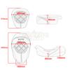 Motorbike Driver Solo Seat Cushion Passenger cushion For Harley Touring CVO Street Glide Road King Special Classic 2009-