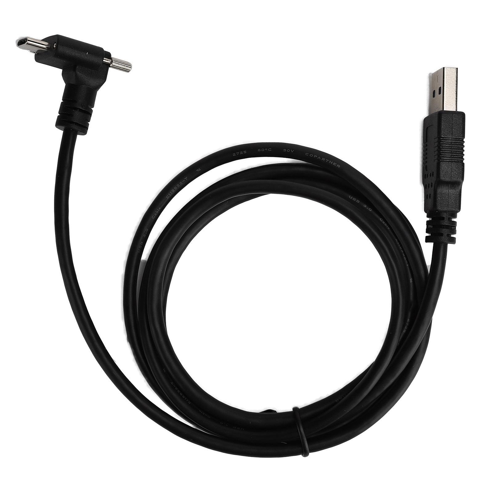

USB 3.1 TypeC to USB 3.0 Data Cable 90 Degree Lock Screw Connection Cable Adapter Conversion Cord 120cm