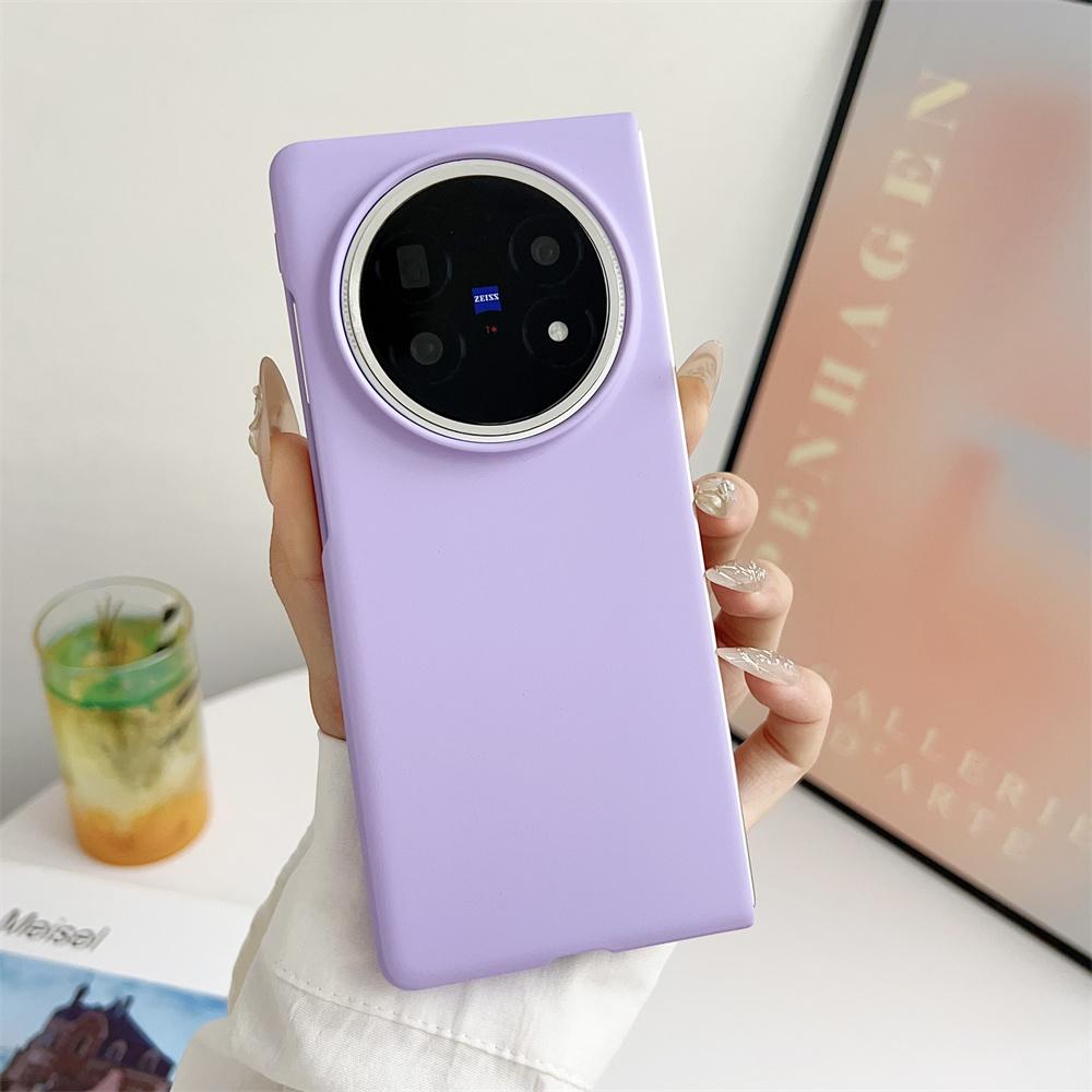 Solid Color Phone Case For VIVO X Fold 5 PC Hard Shel Ultra-Thin Protective Fold5 Back Cover