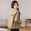 Hooded Jacket Jacket Women's Spring and Autumn New Small Tooling Fashion Casual Jacket Top, Trendy