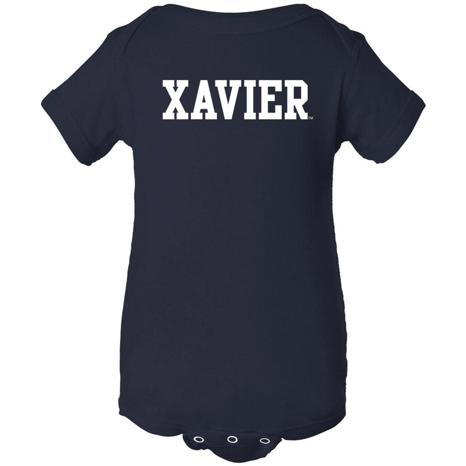 Xavier Musketeers Basic Block Unisex Creeper - Navy XL
