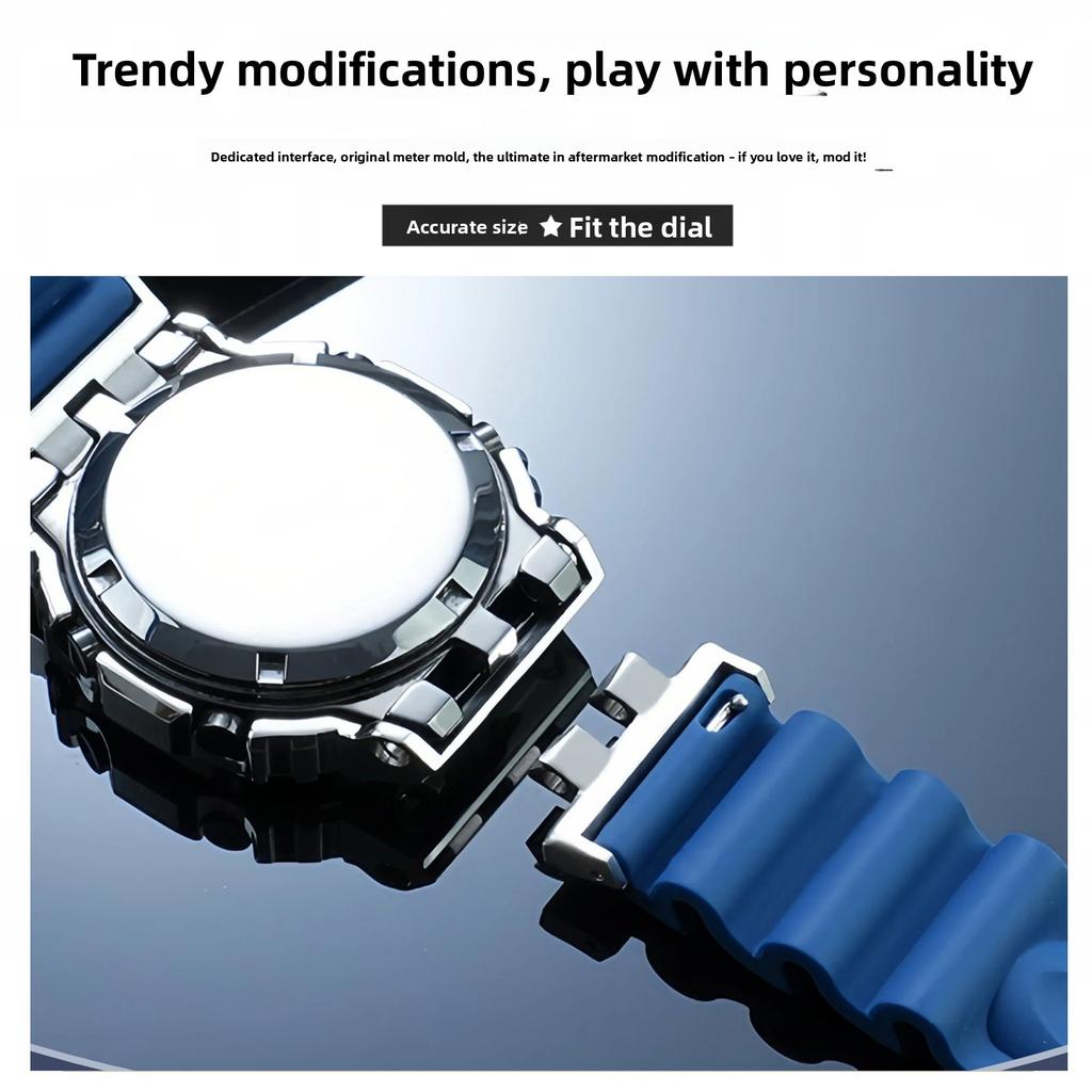 GMW-B5000 Resin Watch strap For Casio G-shock small square 3459 GMW B5000 silicone rubber sports Watch band Bracelet Accessories
