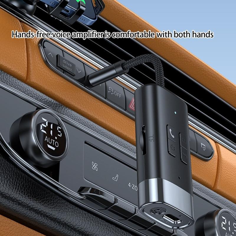 Small Double Function Bluetooth-compatible 5.4 Sound Transmitter Receiver with Clear Sound Long play time Portable Designs