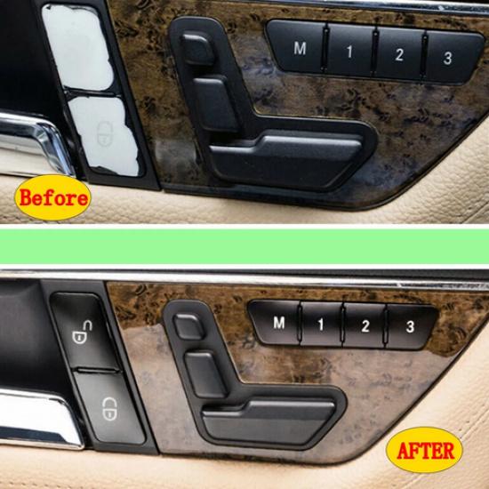 Door Seat Memory Button Trim Caps For Benz C E CLA GLA GLK ML GL Class W212 W204