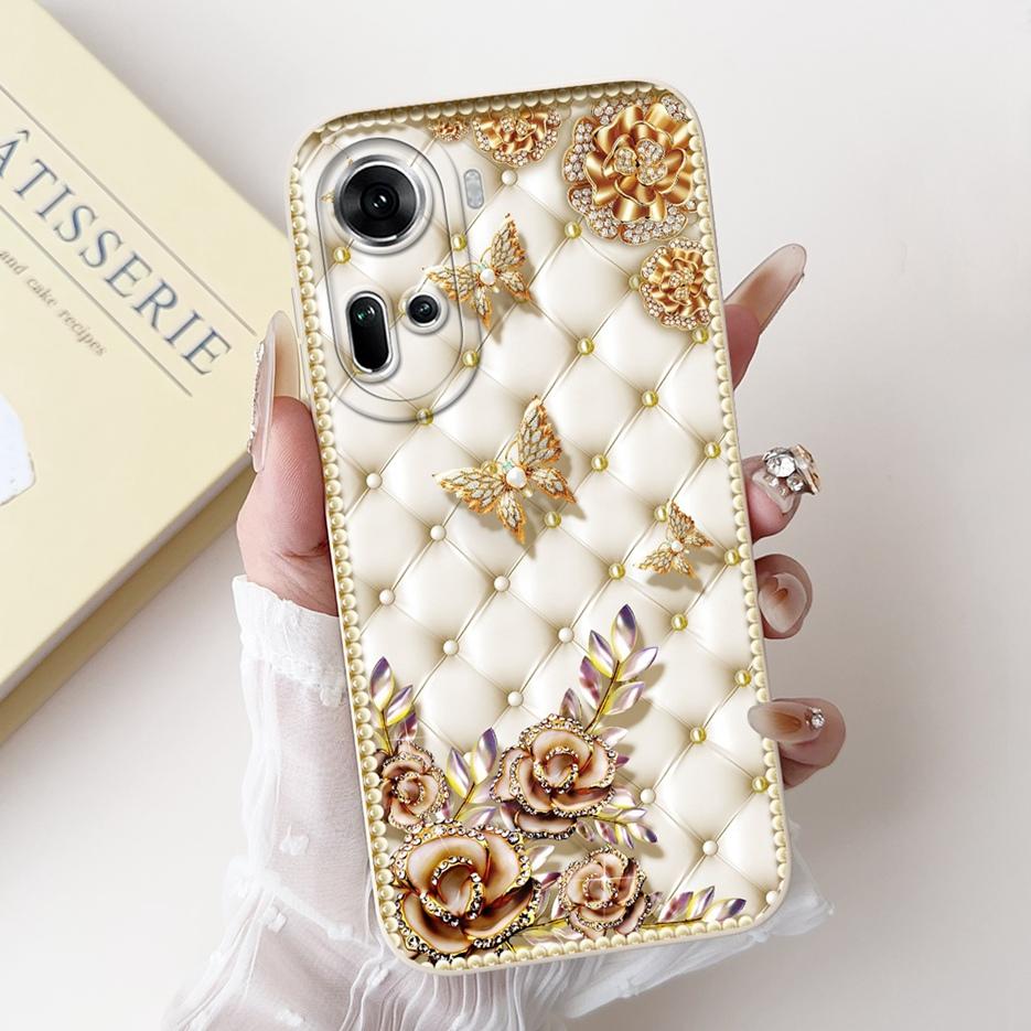 For Oppo Reno 11 5G Case Reno11 F CPH2603 Cute Panda Cartoon Cover Soft Silicone Phone Case For Oppo Reno 11 Pro Reno11 11F Bags