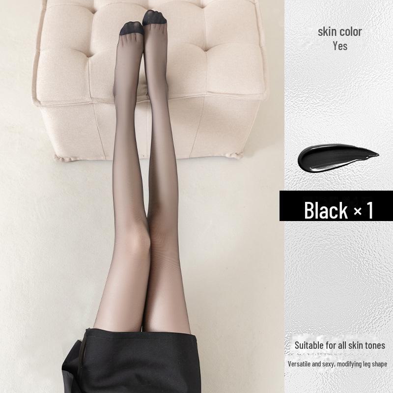 Ultra-Thin 0D Black Silk Women's Stockings - High Transparency, Sexy, Invisible Traceless, Summer Style