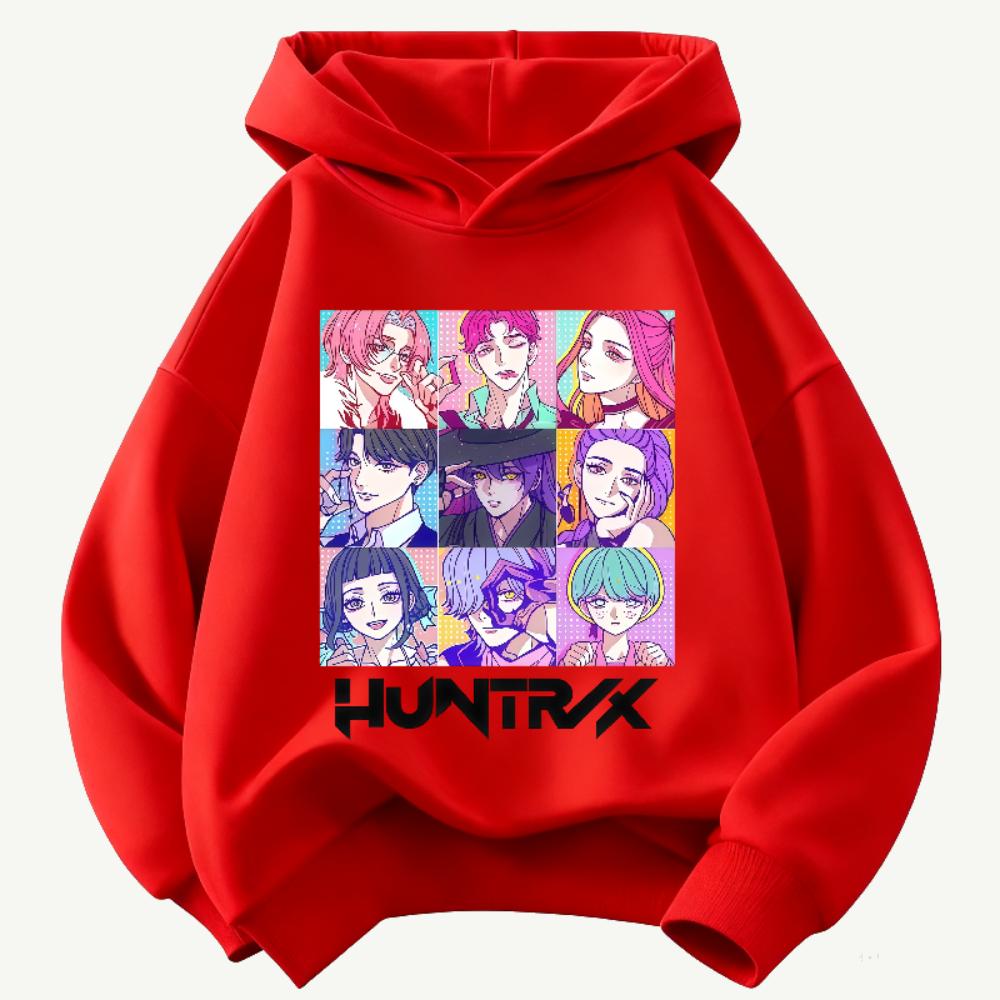 K-POP Teufelsjäger Kinder Kapuzenpullover Jungen und Mädchen Kleidung Herbst und Winter Warmer Kinder Kapuzenpullover Sweatshirt