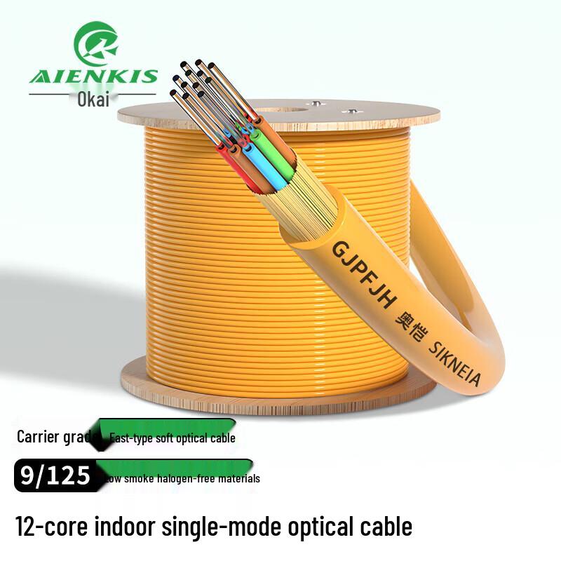 

AIENKIS Telecom-Grade Indoor Fiber Optic Cable 12-core, 1m