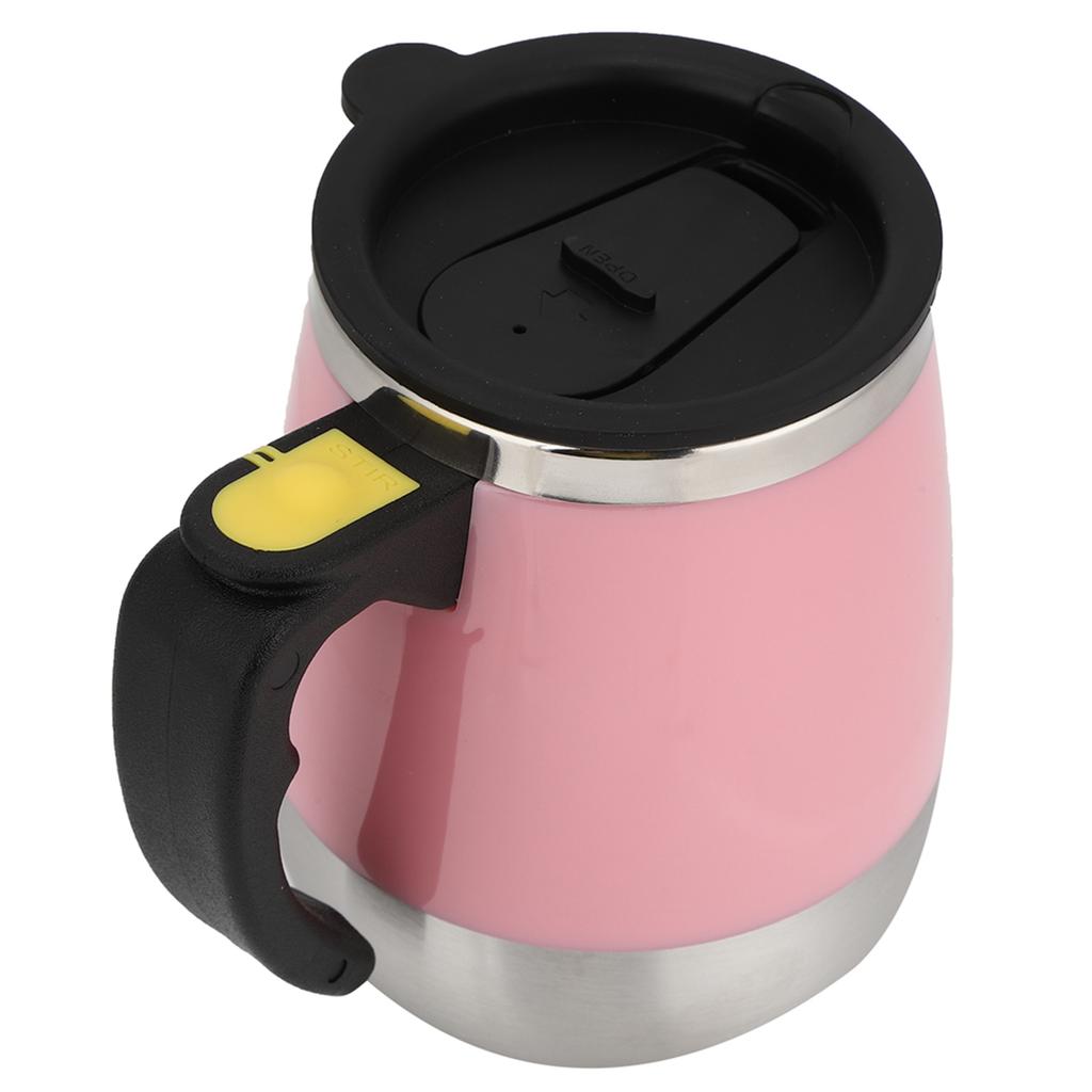 USB Nabíjení Nerezová Ocel Elektrický Magnetický Hrnek na Vodu Mléko Kávu Samomíchací Míchací Hrnek 400ml